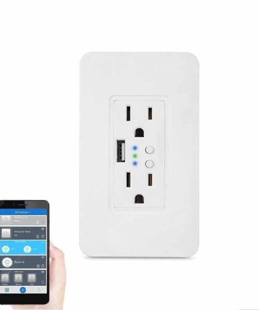 Enchufe de Pared Inteligente USB Wifi Smart Socket