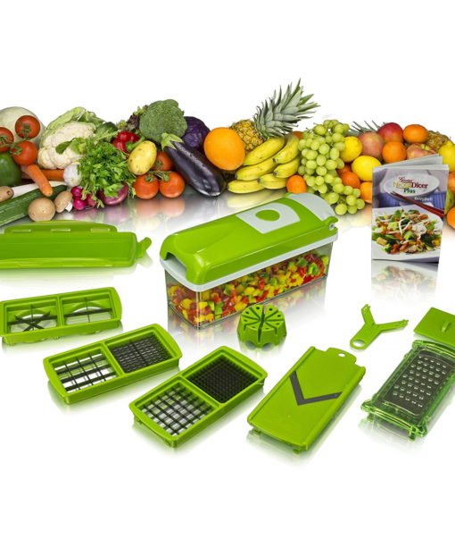 Kit Cortador Rallador de Frutas y Verduras