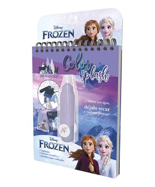Libreta Color Splash con Pluma Mágica Disney Frozen