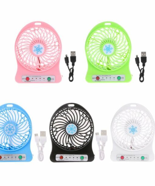 Mini Ventilador Portátil con Luz LED